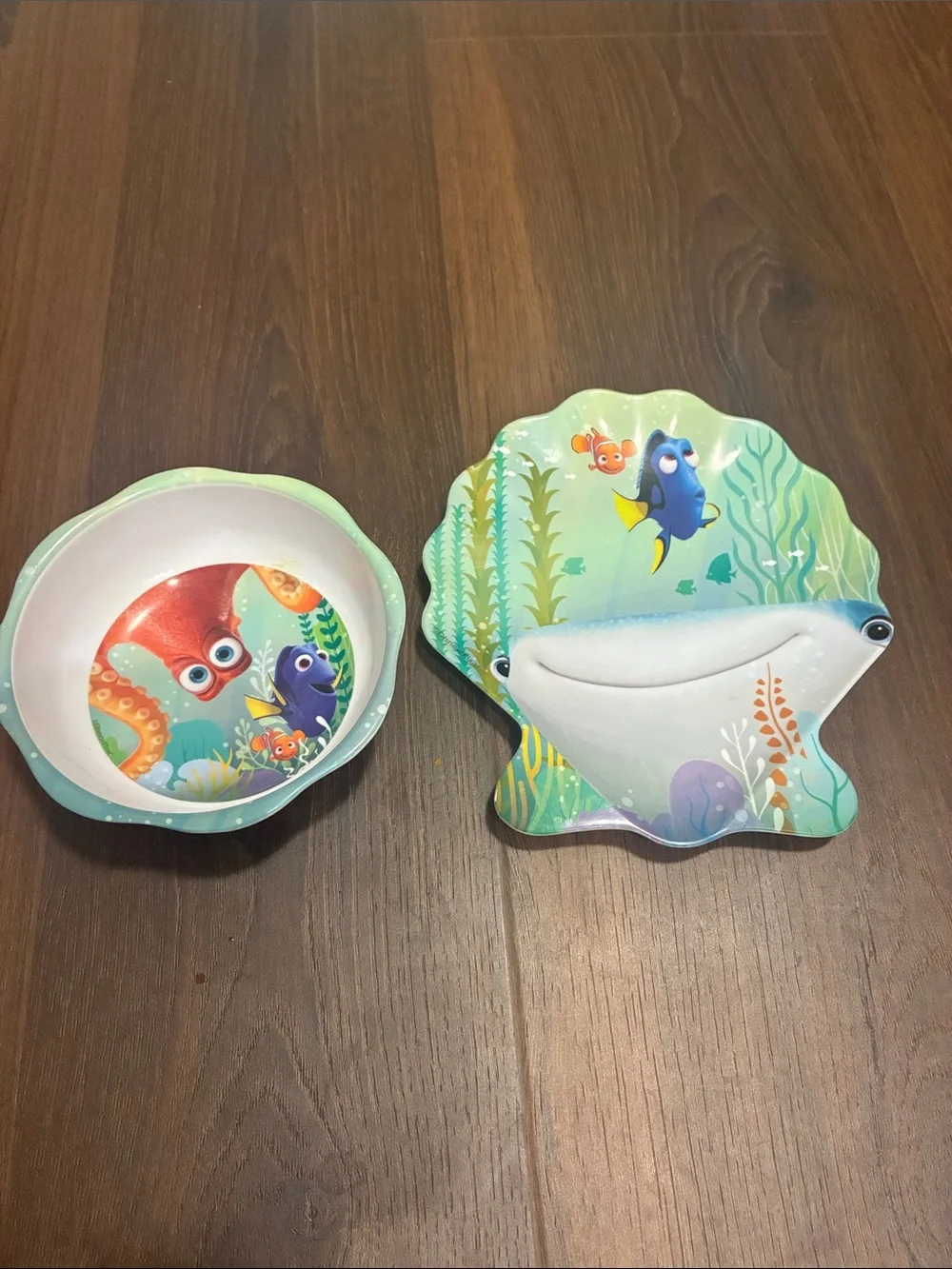 Disney ZAK Finding Dory Melamine Kids Bowl & Plate Set NEMO HANK BAILEY